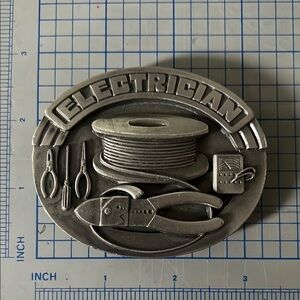 Vintage Electrician Belt Buckle